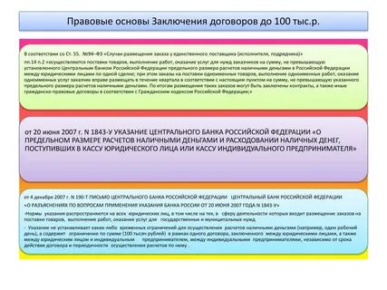 Лимит суммы договора