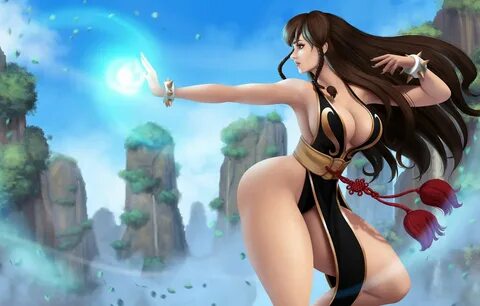 Фото обои Girl, Sexy, Art, Street Fighter, Chun-Li, Characters, Game Art, I...