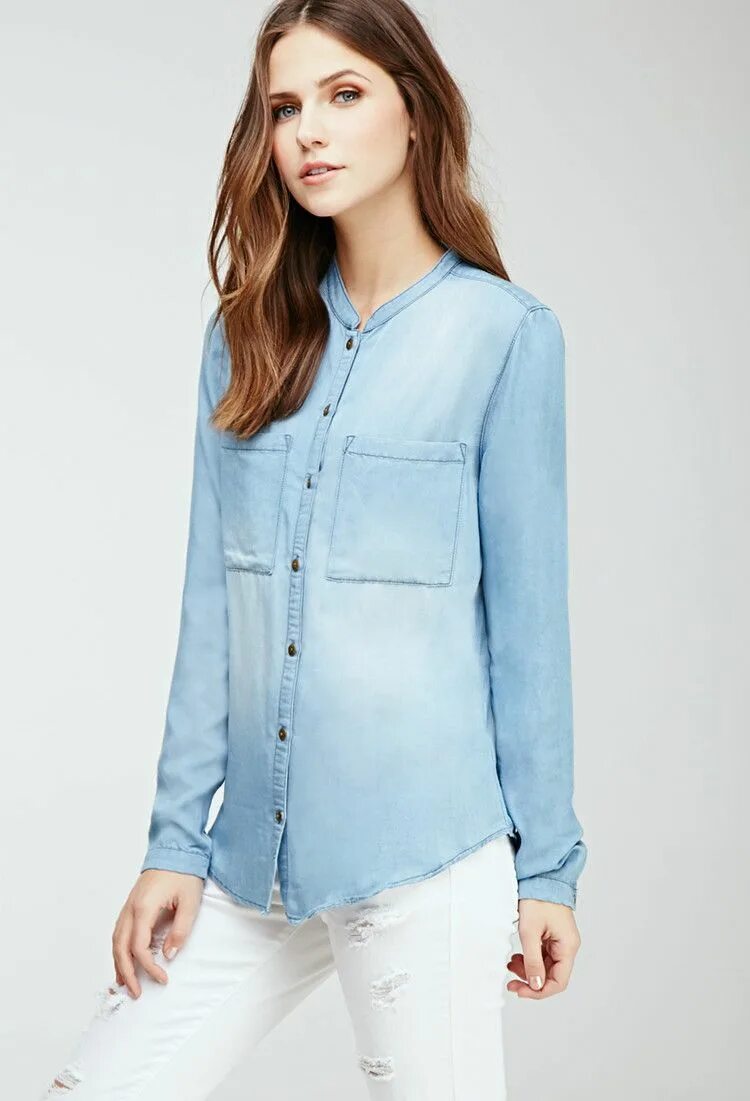 Шамбре. Одежда из шамбре. Chambray. Голубой шамбре и красный.