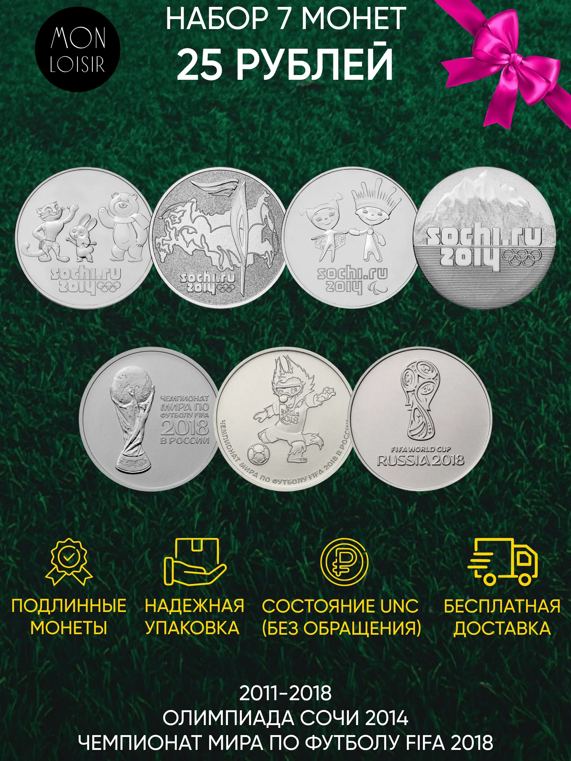 Монета Сочи 2018. Монета 25 рублей ФИФА 2018.