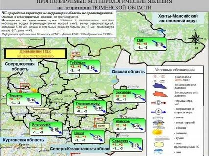 Карта осадок тюмень