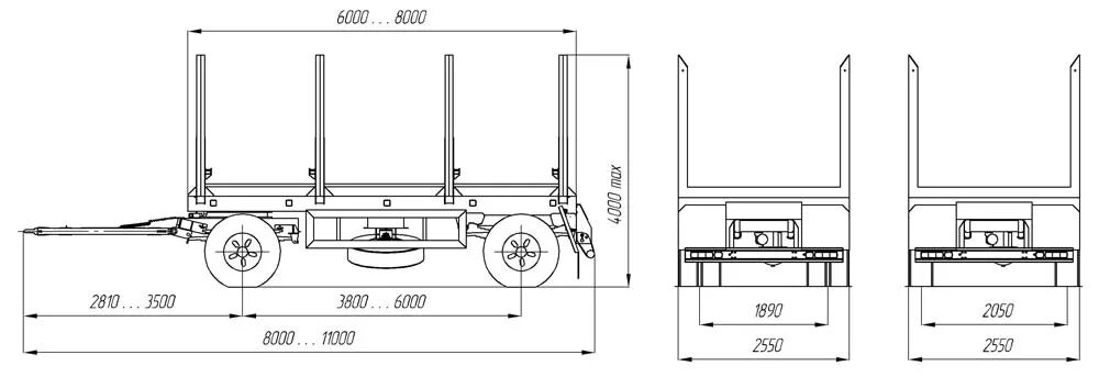 Прицеп сортиментовоз т8307в. Прицеп Робинсон сортиментовоз чертеж unrrvk4001sd11202. Ширина между кониками КАМАЗ. Лесовоз КАМАЗ С прицепом габариты. Высота коников