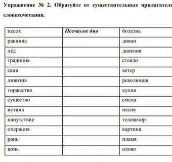Составить прилагательное из букв