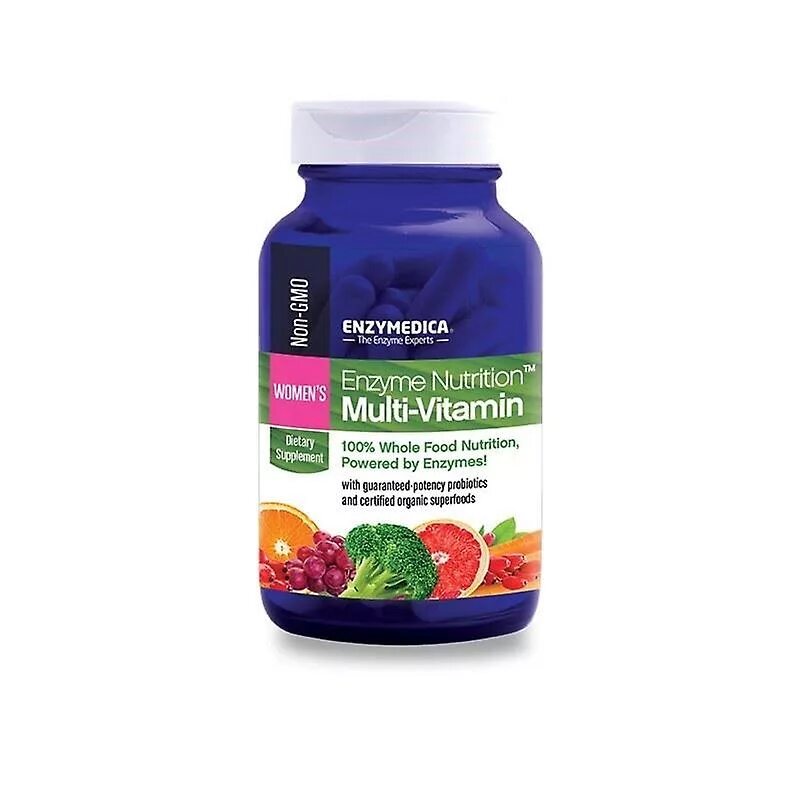 Enzymedica ферменты. Enzyme Nutrition Multi-Vitamin for women's 50+ 60 капсул (Enzymedica). Women`s Multivitamin 60 капс. Нутришн Мульти.