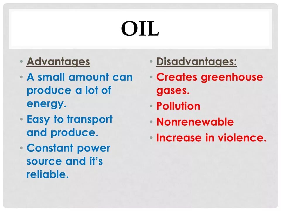 Amount of power. Таблица advantages disadvantages. oil energy resources. hydroelectric power advantages and disadvantages. advantages of natural gas.