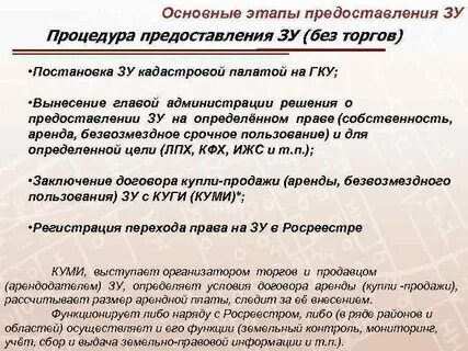 Постановка зу на учет