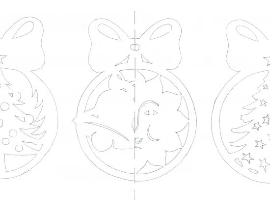 Шаблоны елочных шаров для вырезания из бумаги Вытинанка Embroidery patterns, Holidays and events, Scroll saw patterns