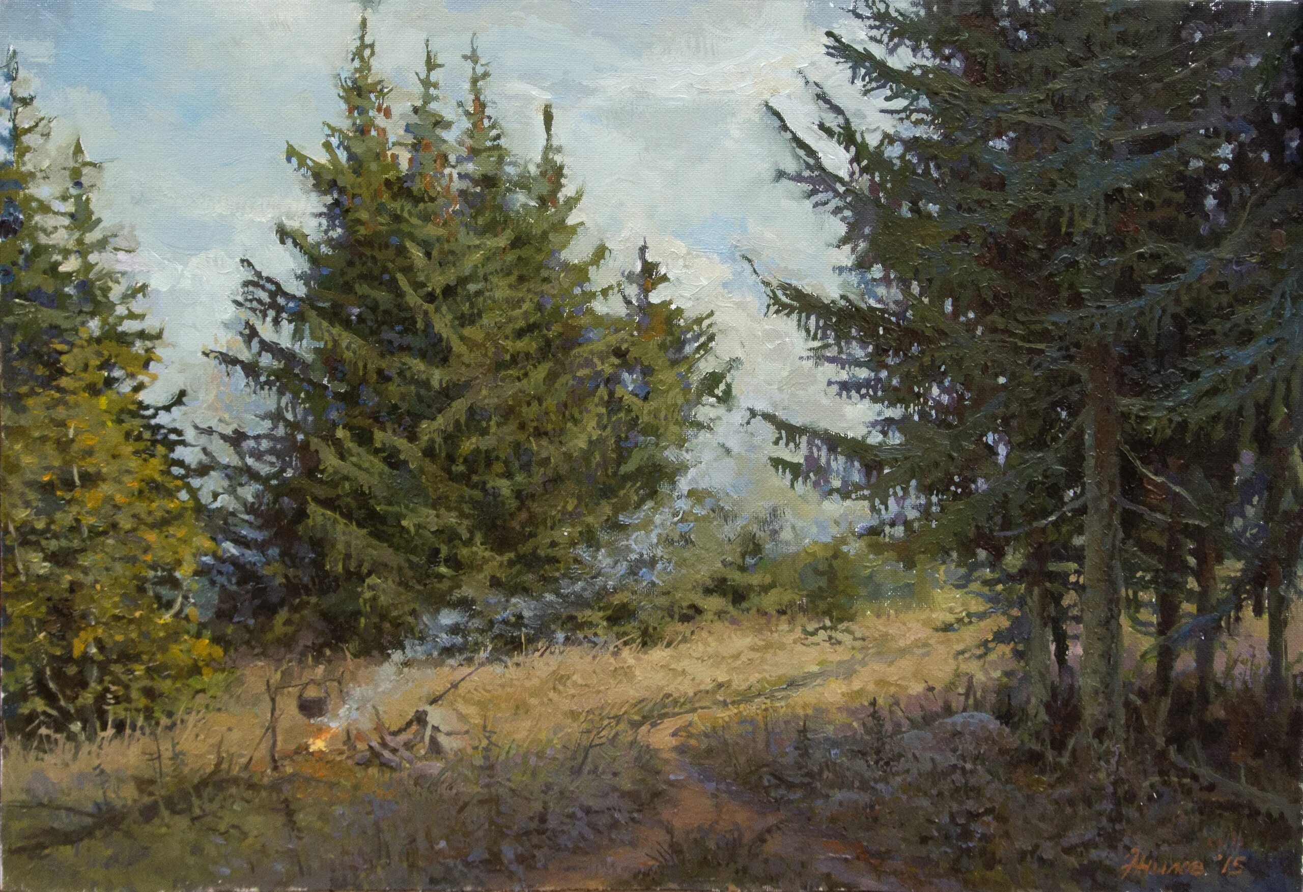 Андрияка сосна. Зимние ели живопись. Зимний пейзаж маслом. Ель живопись. Пейзаж с елями.