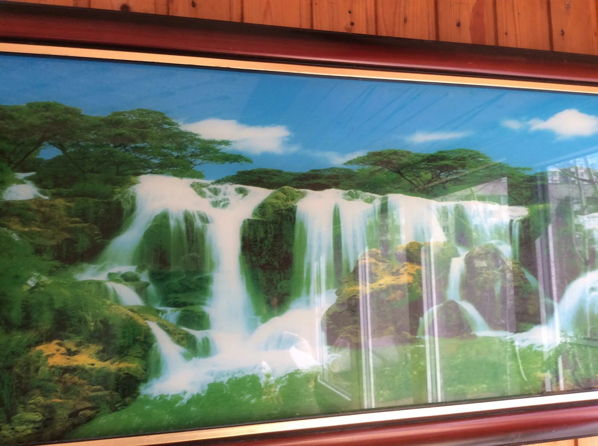 Купить живую картину. Водопад живопись. Живая картина водопад. Картина водопад с подсветкой и звуками природы. Музыкальная картина с водопадом.