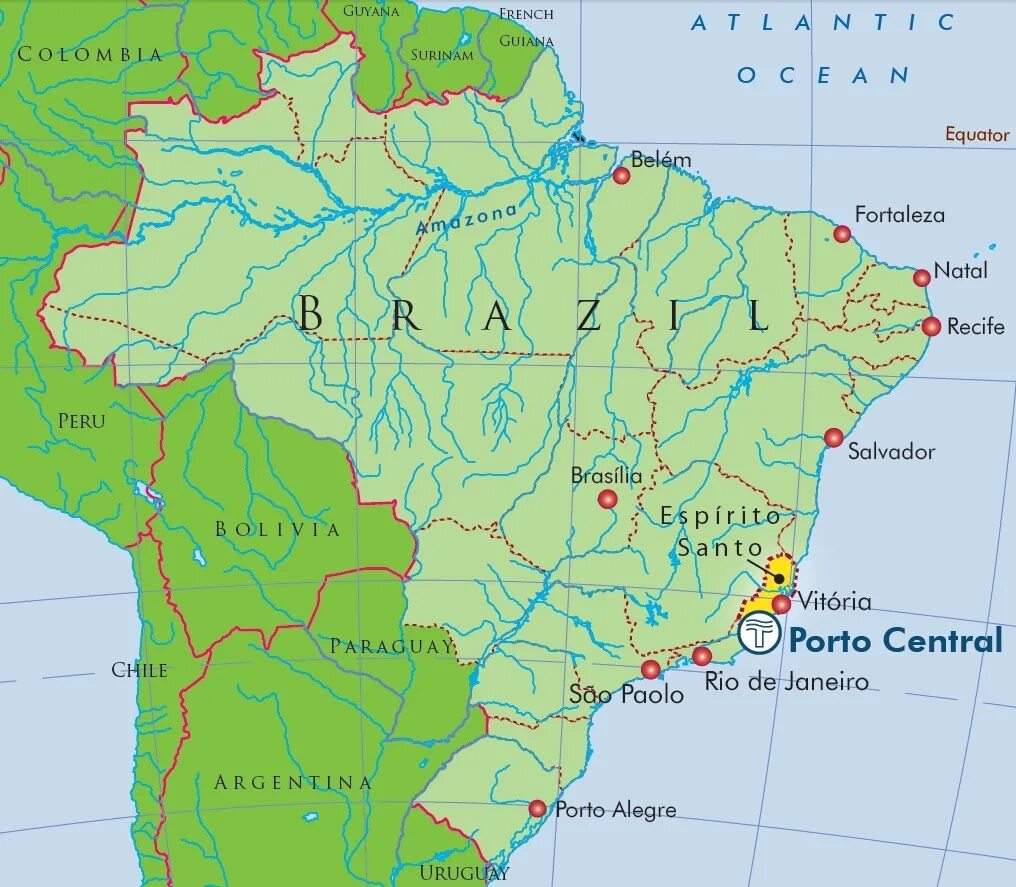 Города порты бразилии. Порт в Бразилии на карте. Крупнейшие Порты Бразилии на карте. Крупные Порты Бразилии на карте. Крупнейшие морские Порты Бразилии на карте.