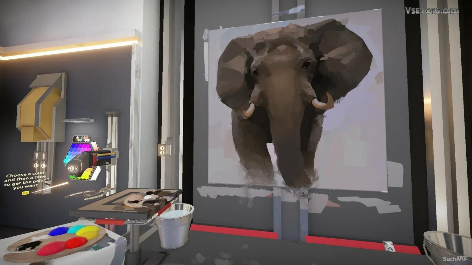 Painting simulator