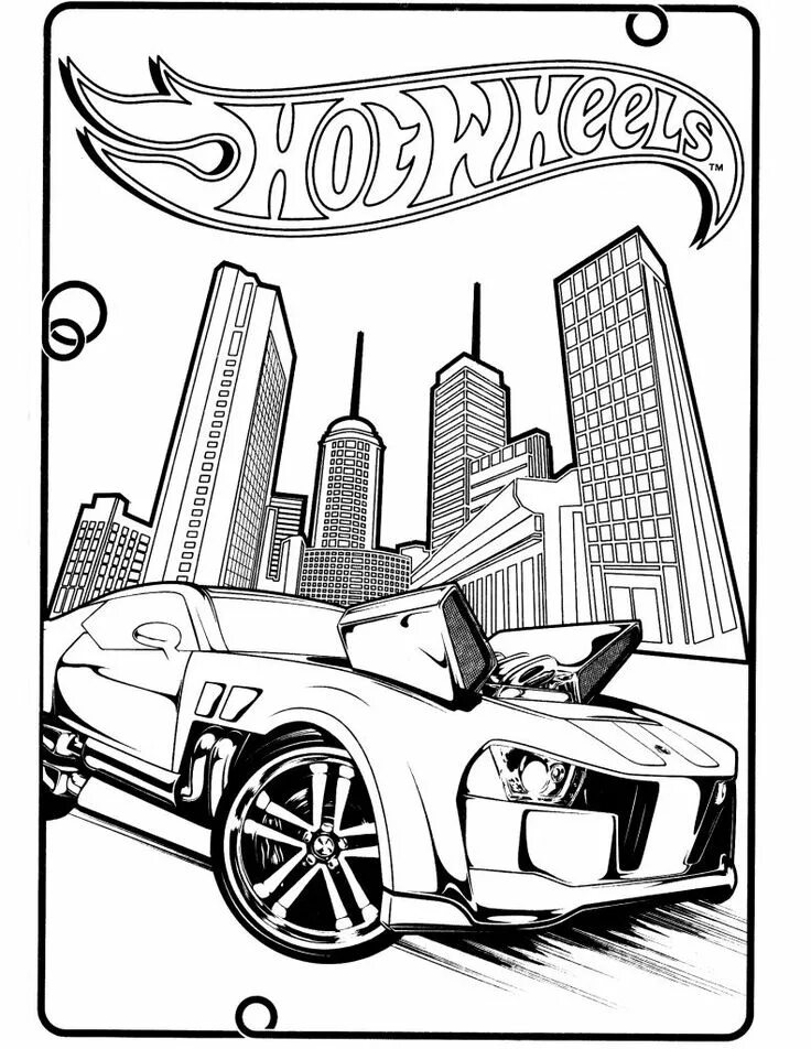 Хот вилс раскраска для детей распечатать Free Printable Hot Wheels Coloring Pages For Kids Desenhos para colorir carros,