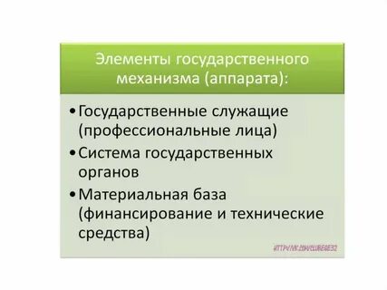 Государственный характер деятельности