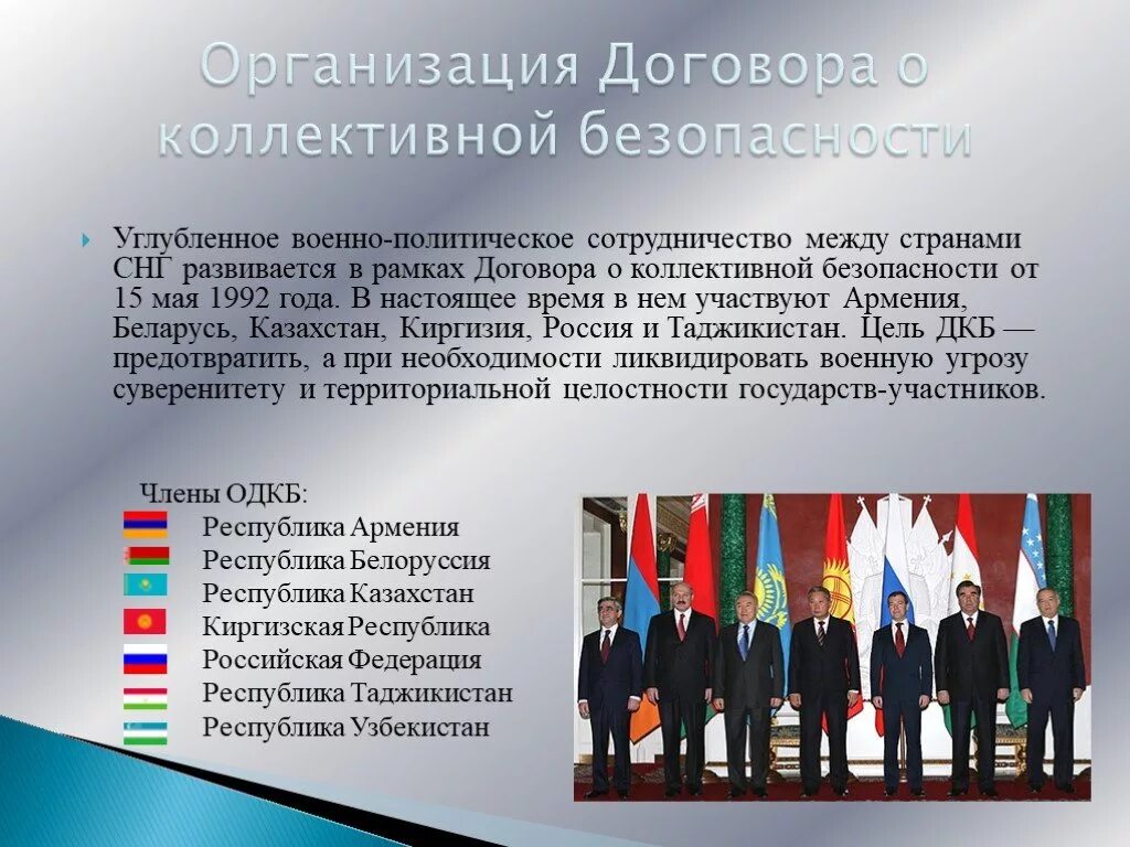 Военно политическое сотрудничество СНГ. Международные организации на постсоветском пространстве. Международные организации СНГ. Соглашения стран СНГ.