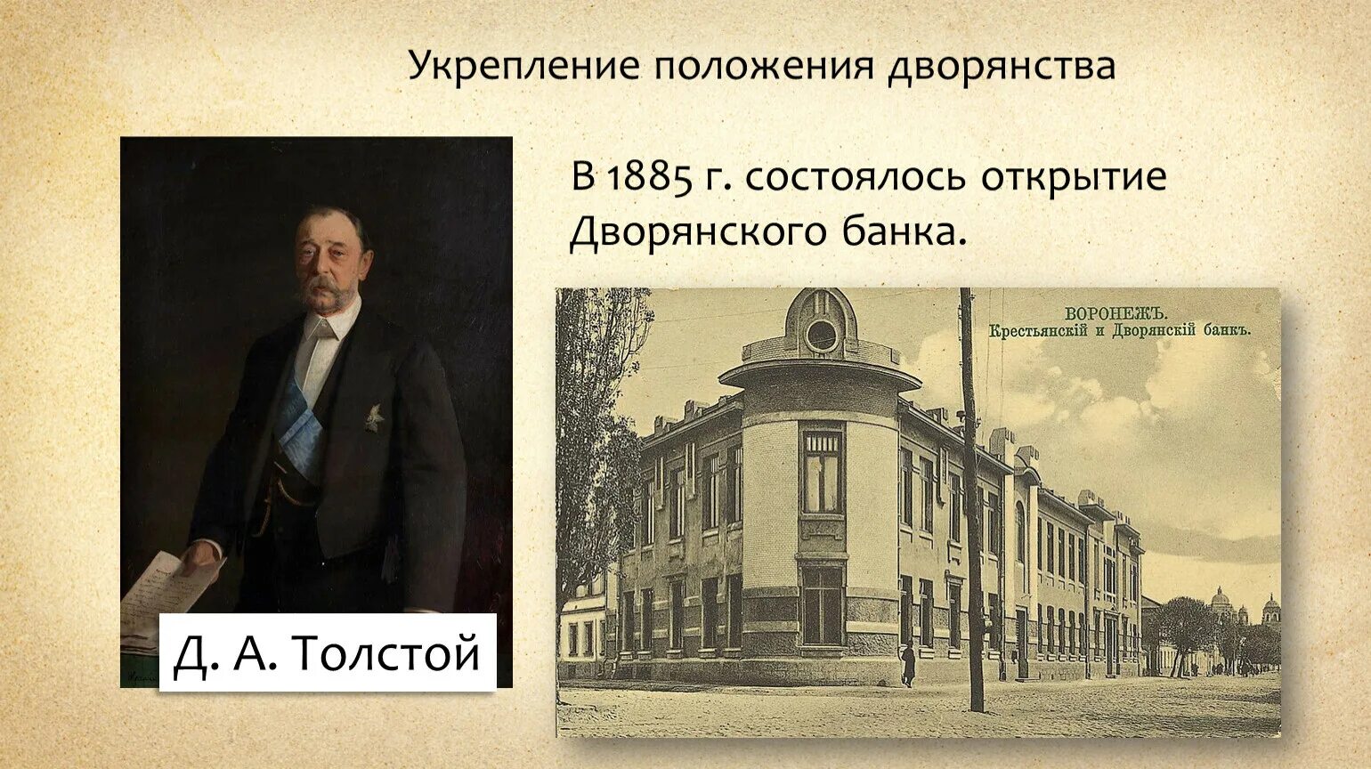 Дворянский банк 1885 год.