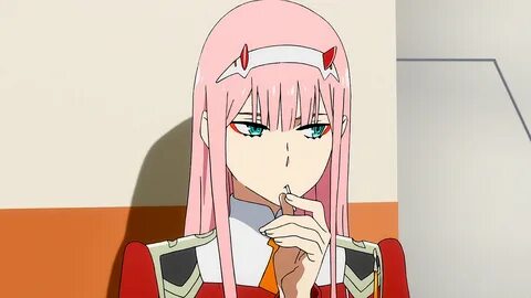 Anime Darling in the FranXX Zero Two Pink Hair Green E.. Custom Mat Free Ma...