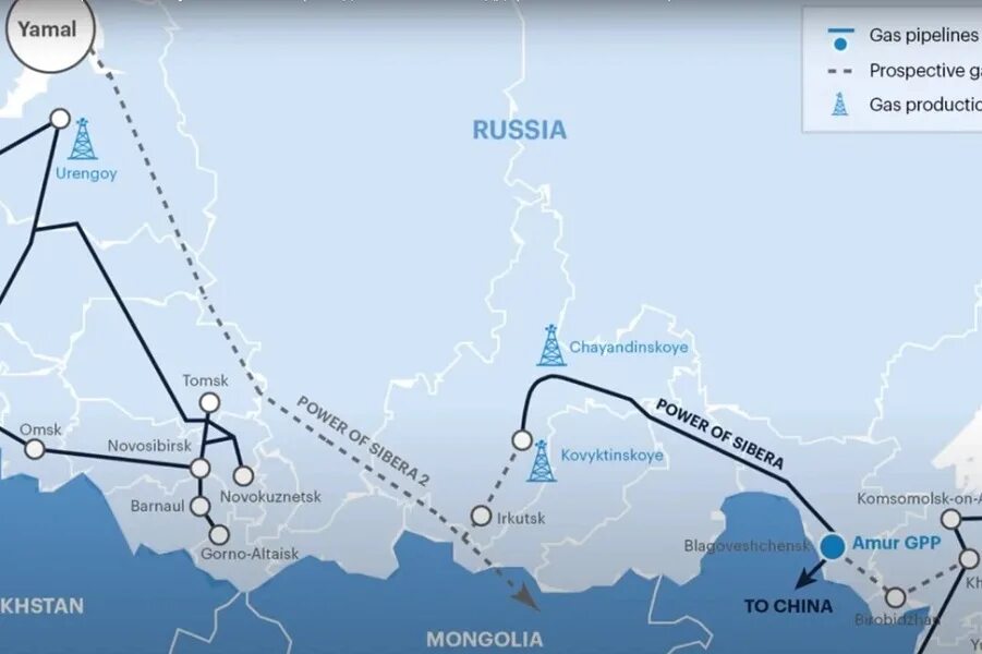 Газ сила сибири 2. Схема газопровода сила сибири. газопроводы газпрома в китай.