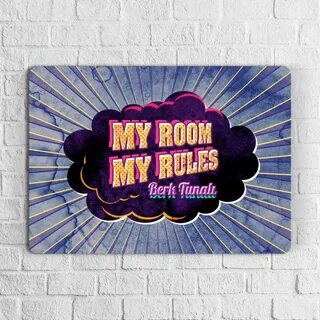 My room rules poster