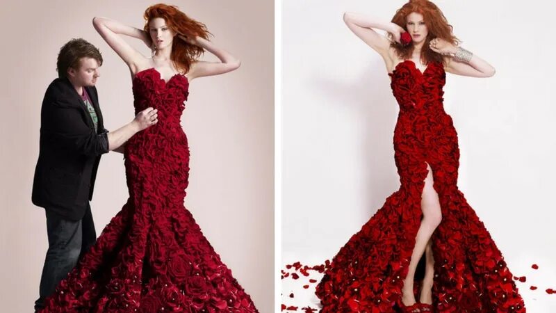 The rose dress. The rose dress. The rose dress. Платье розы. Цветочное платье со шлейфом.