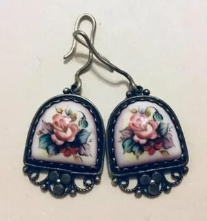 Ростовский финифть серьги