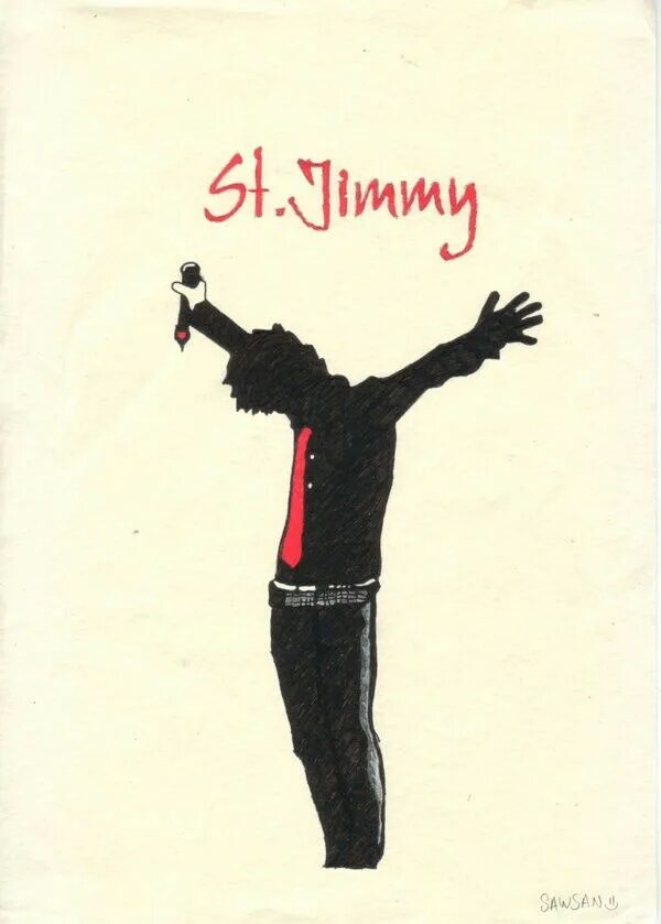 St jimmy. Green day плакат. saint jimmy green day. green day рисунки. билли джо армстронг арты.