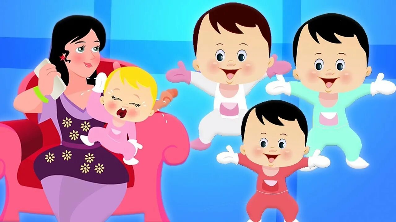 Five little babies playing with toys. Five little babies jumping. Пять малюток прыгали. Пять малюток прыгали. 5 little baby.