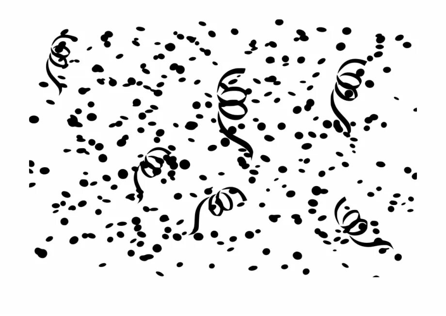 Конфетти СВГ. Конфетти вектор. Конфетти силуэт. Черное конфетти