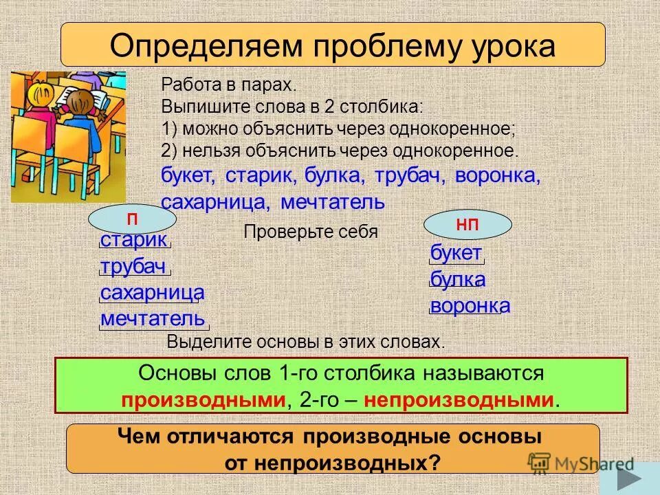 Целых основных слов. Производная и непроизводная основа. Производящая основа слова это. Производная производящая и непроизводная основа. Производная основа и производящая основа.