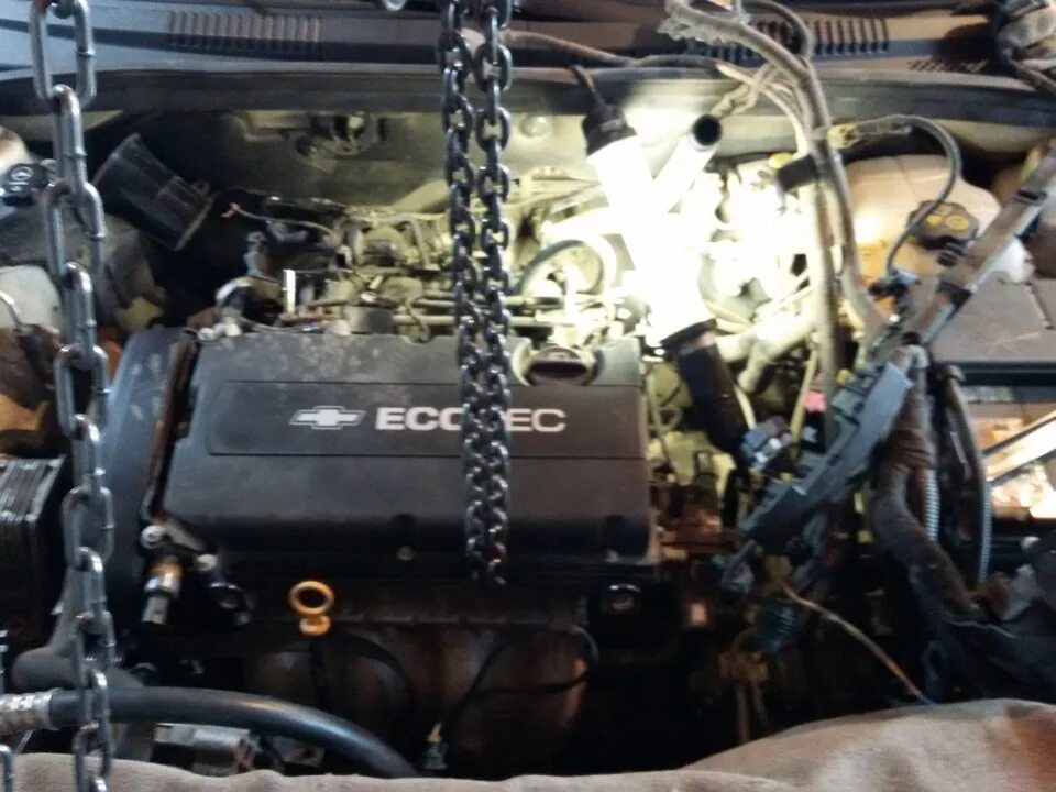 Как снимают двигатель на шевроле Removal and installation of the engine (Chevrolet Lacetti 1 2002-2009: Power uni