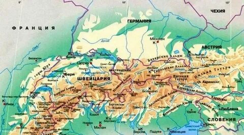 Горы в каких странах европы