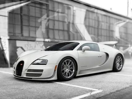 Белый bugatti