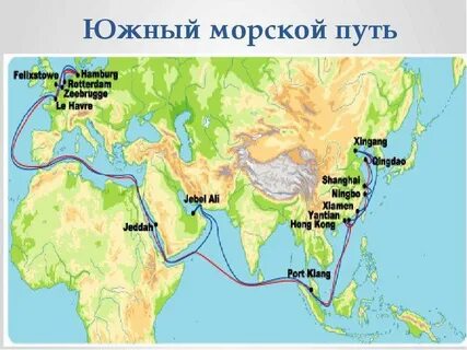 Проложить морской маршрут на карте