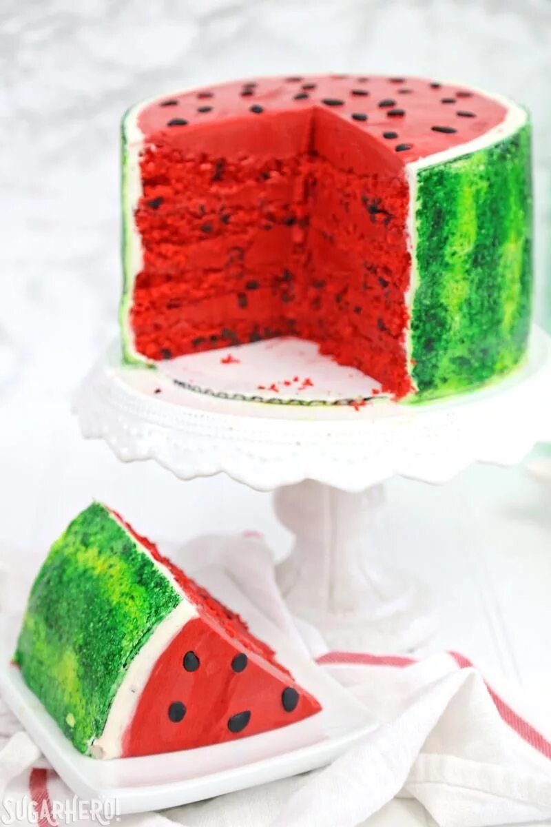Pin by Catherine L. on sladké pečení, dezerty, vše kolem Watermelon cake, Waterm