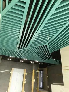 Реечный потолок кубообразная рейка