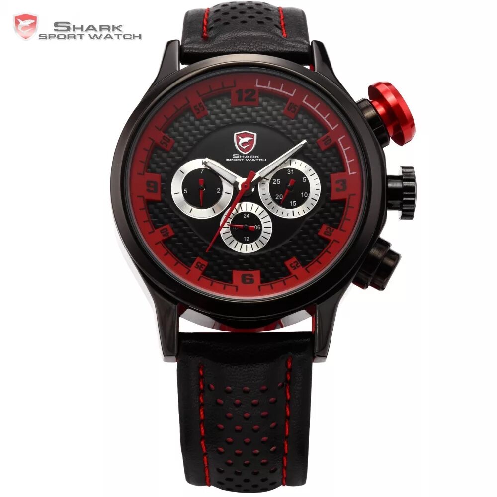 Shark s1 watch. Наручные часы Shark sh080. Мужские часы с чёрным и красным. Черно красные часы мужские. Часы с красными стрелками мужские.