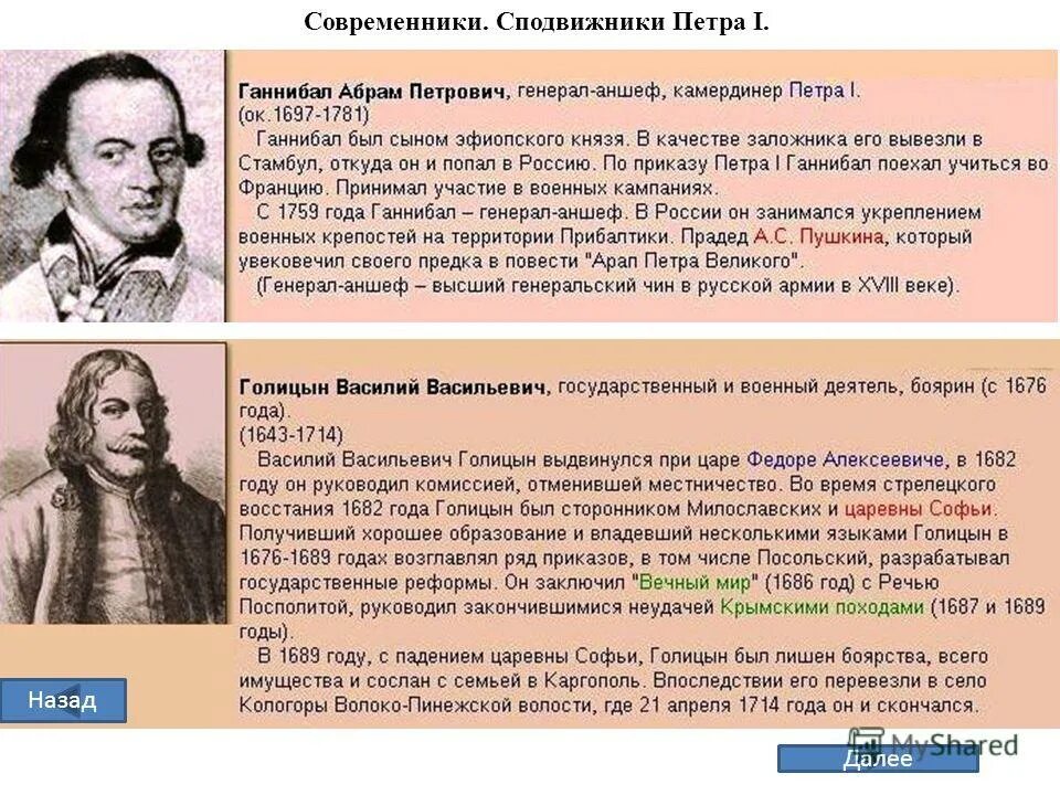 Сподвижники петра 1 список фото - PwCalc.ru