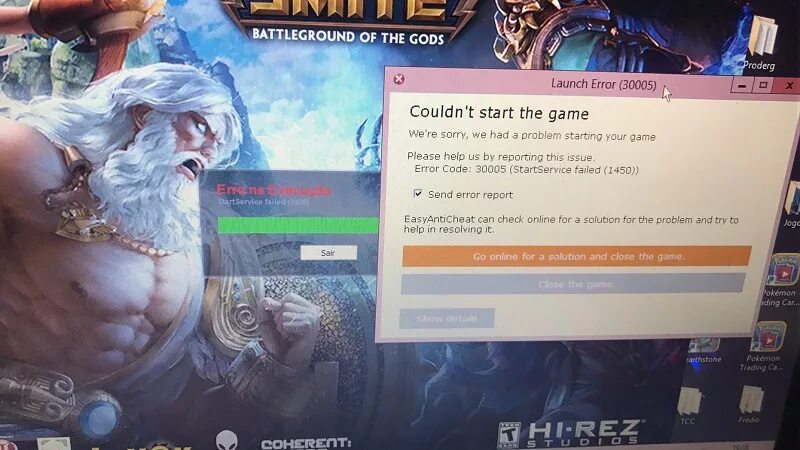 Couldn start the game