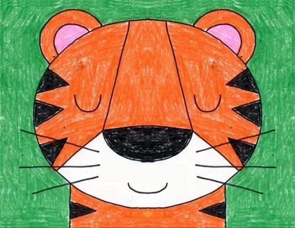 Тигр нарисовать ребенку легко - ПроРисунки