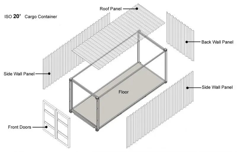 Container height. Конструкция морского контейнера 40 футов. Чертеж 20 футового контейнера. Контейнер 40 футов чертеж dwg. Чертеж морского контейнера 40 футов.