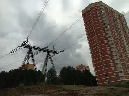 Лэп вблизи домов