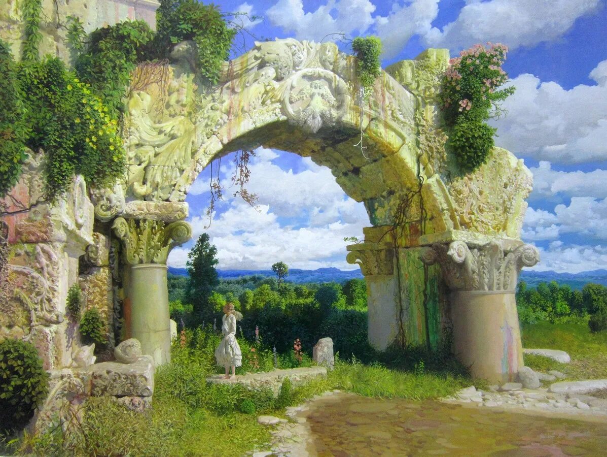 Картины арка. Картины арка. Древнегреческие арки. Арка на картинах художников. Дворец с колоннами.
