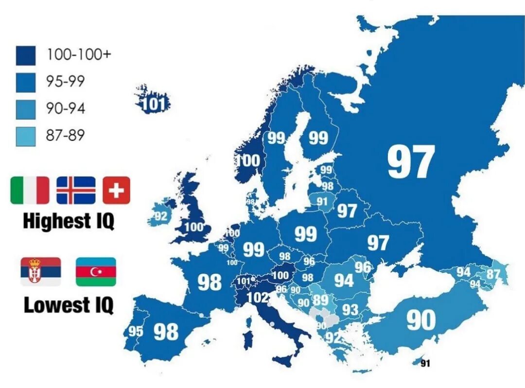 Средний айкью в россии. Средний IQ. IQ В Европе. Карта IQ по странам. Карта IQ Европы.