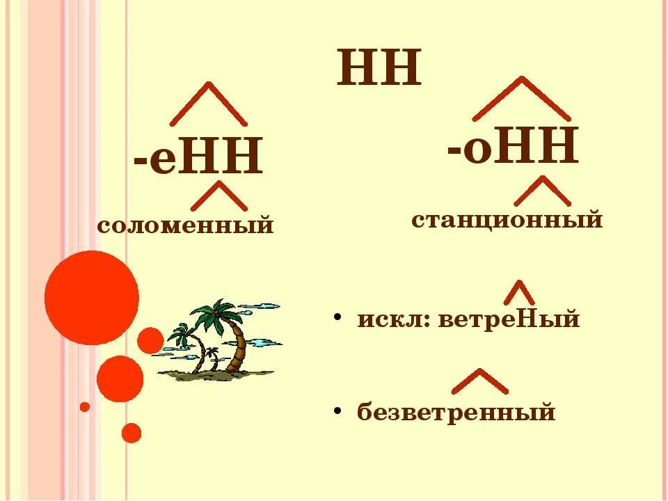 Безветренный правило НН. Суффиксы Енн онн. Безветренная н или НН. Ветреный искл. Онн енн в прилагательных слова