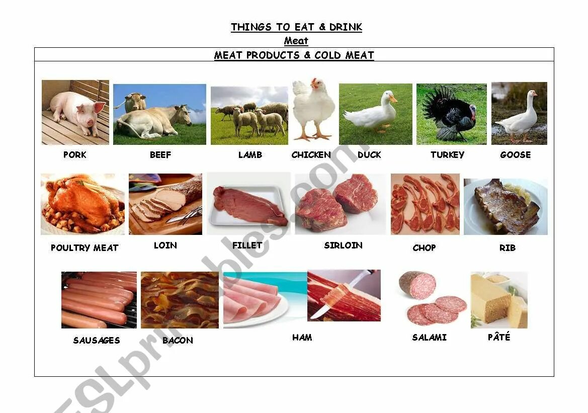 Мясо на английском языке. Types of meat in English. Types of meat Worksheets. Meat на английском. Kinds of meat.