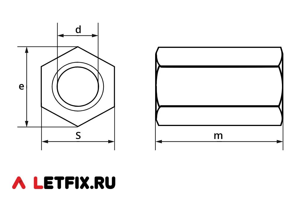 Гайка din 6334 м 4. Гайка m20 din 6334. Гайка din 6334 чертеж. Соединительные гайки (din 6334) чертежи. Размеры удлиненных гаек