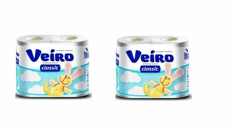 Полотенце бумажное белое veiro 2 слойные