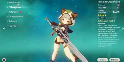 Genshin Impact: best weapons for Sayu - Top-mmo.fr.