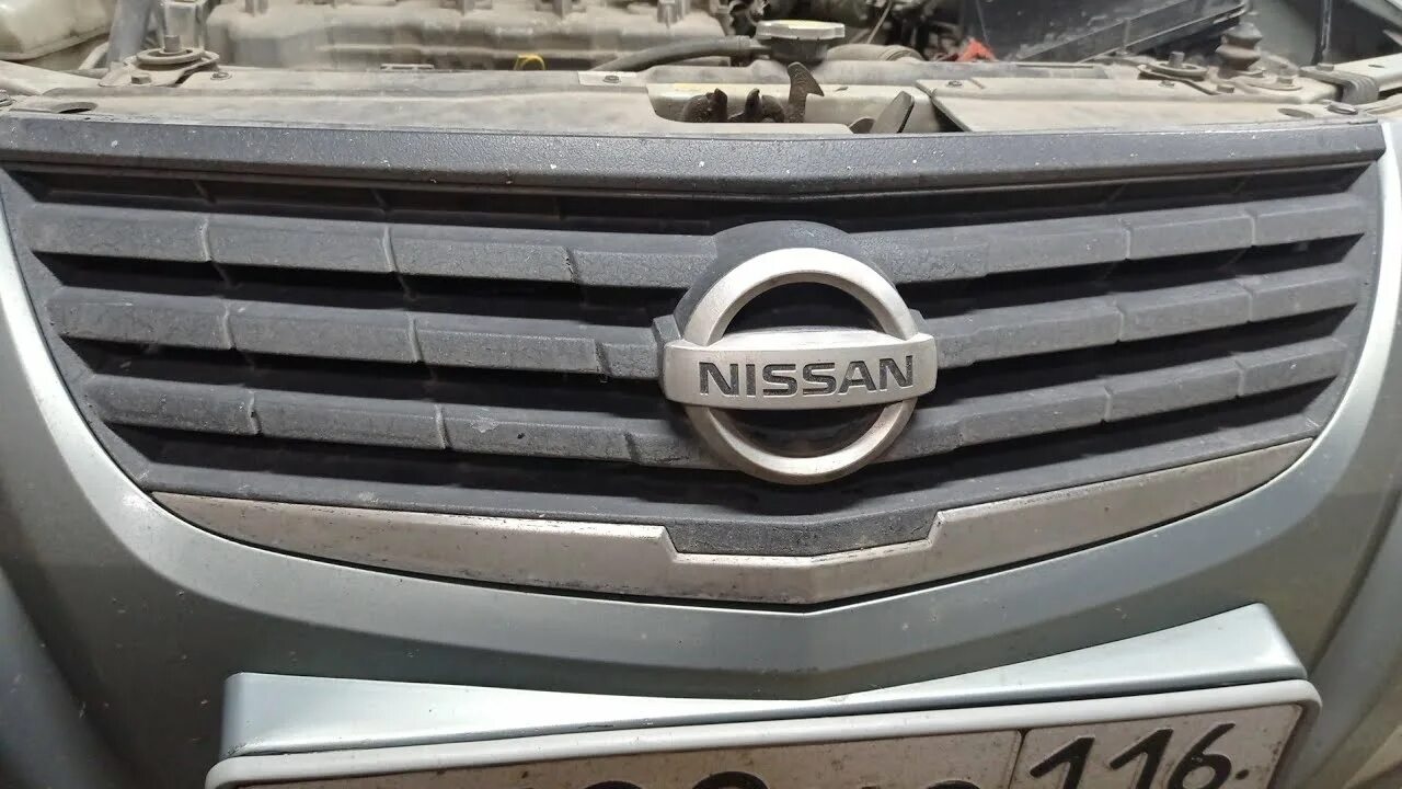 Как снять решетку радиатора на альмере Установка сетки на передний бампер Nissan Almera Все про автомобили