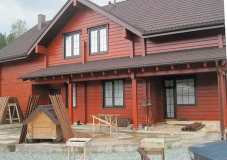 Как красиво покрасить деревянный дом снаружи фото в деревне