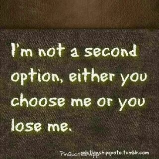 The second option